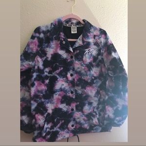 A Galaxy PINK Buttoned Bomber Jacket